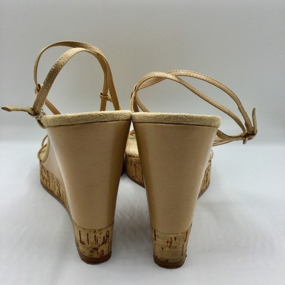 NINE West Cork Ankle Wrap Wedge Sandals Size 11 - Picture 5 of 7